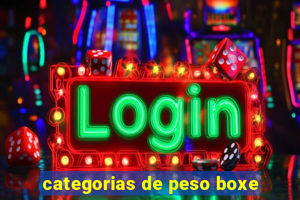 categorias de peso boxe